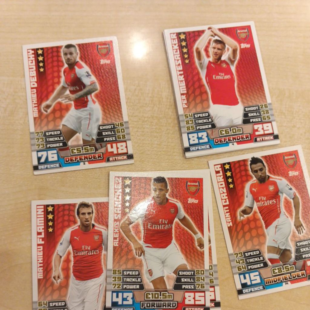 kartu bola match attax epl 2014/2015 Arsenal base card