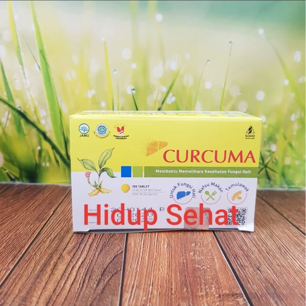 Curcuma Tablet Original / Temulawak Tablet  (SOHO) isi 100 Tablet
