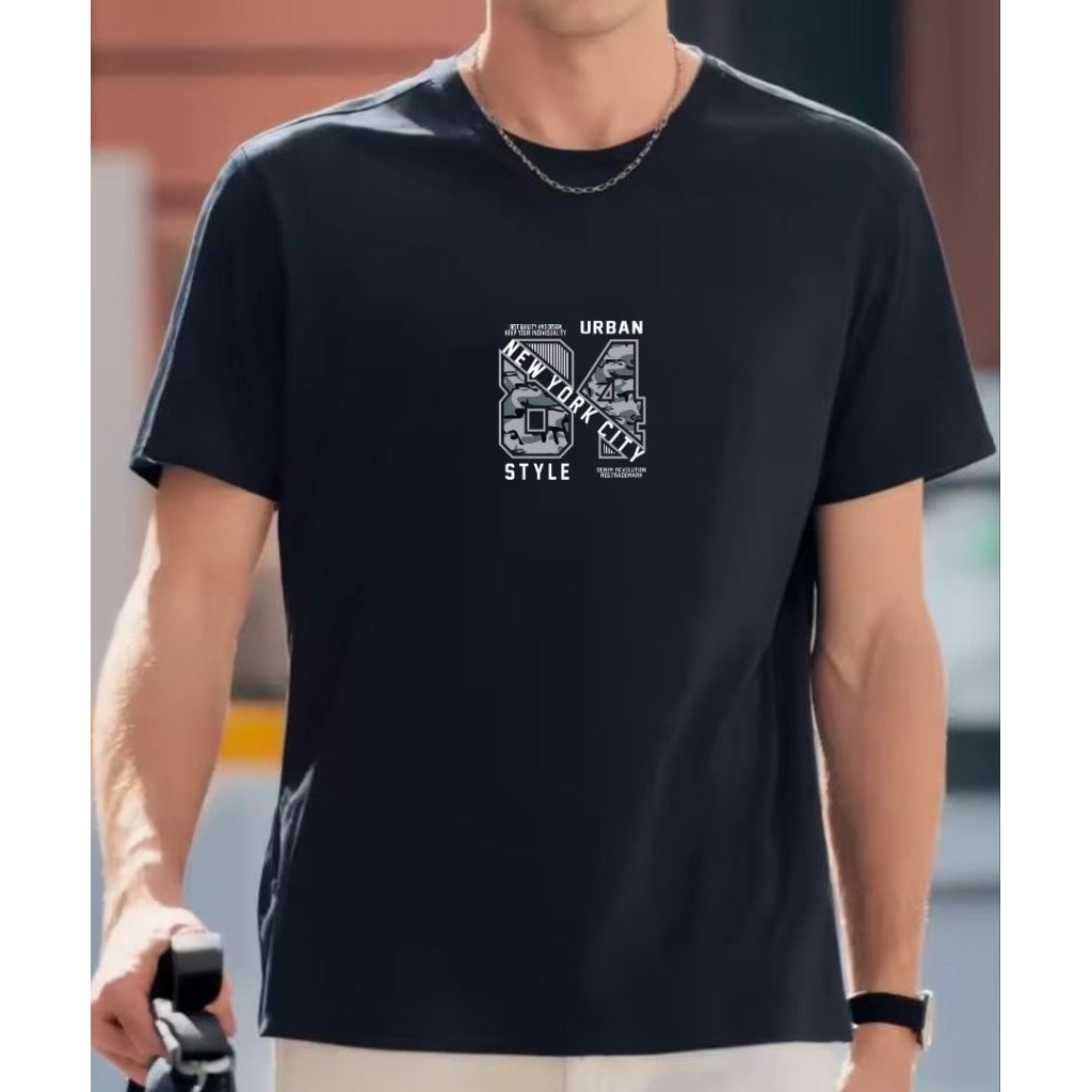 baju kaos pria kaos pria bajukaos pria wanita ngengan pendek casual t-shirt 84 tenga