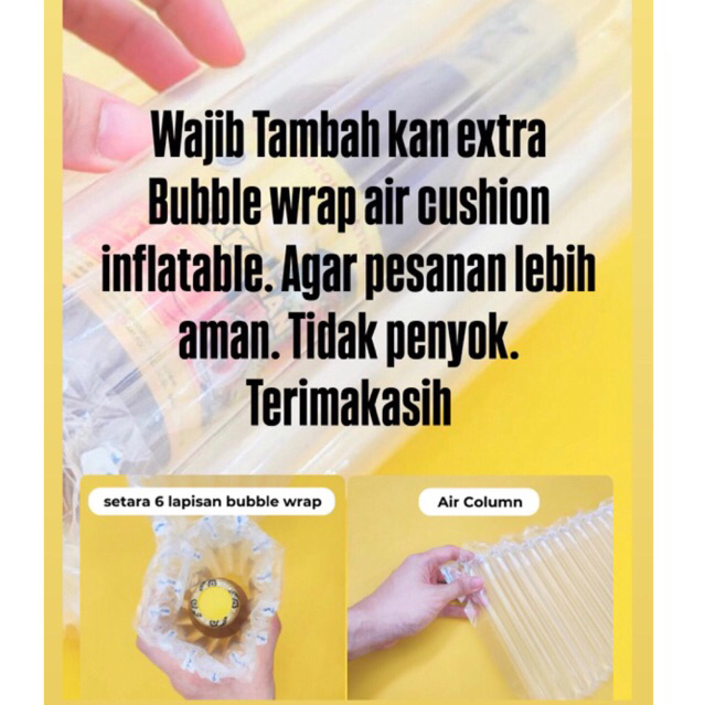 Extra bubble wrap air cushion inflatable