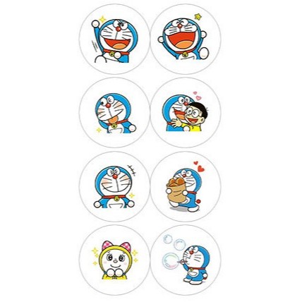 50pcs Cute Blue Cat Doraemon Seal Sticker Stiker Cantik Terimakasih Packaging Online Shop Packing Ka