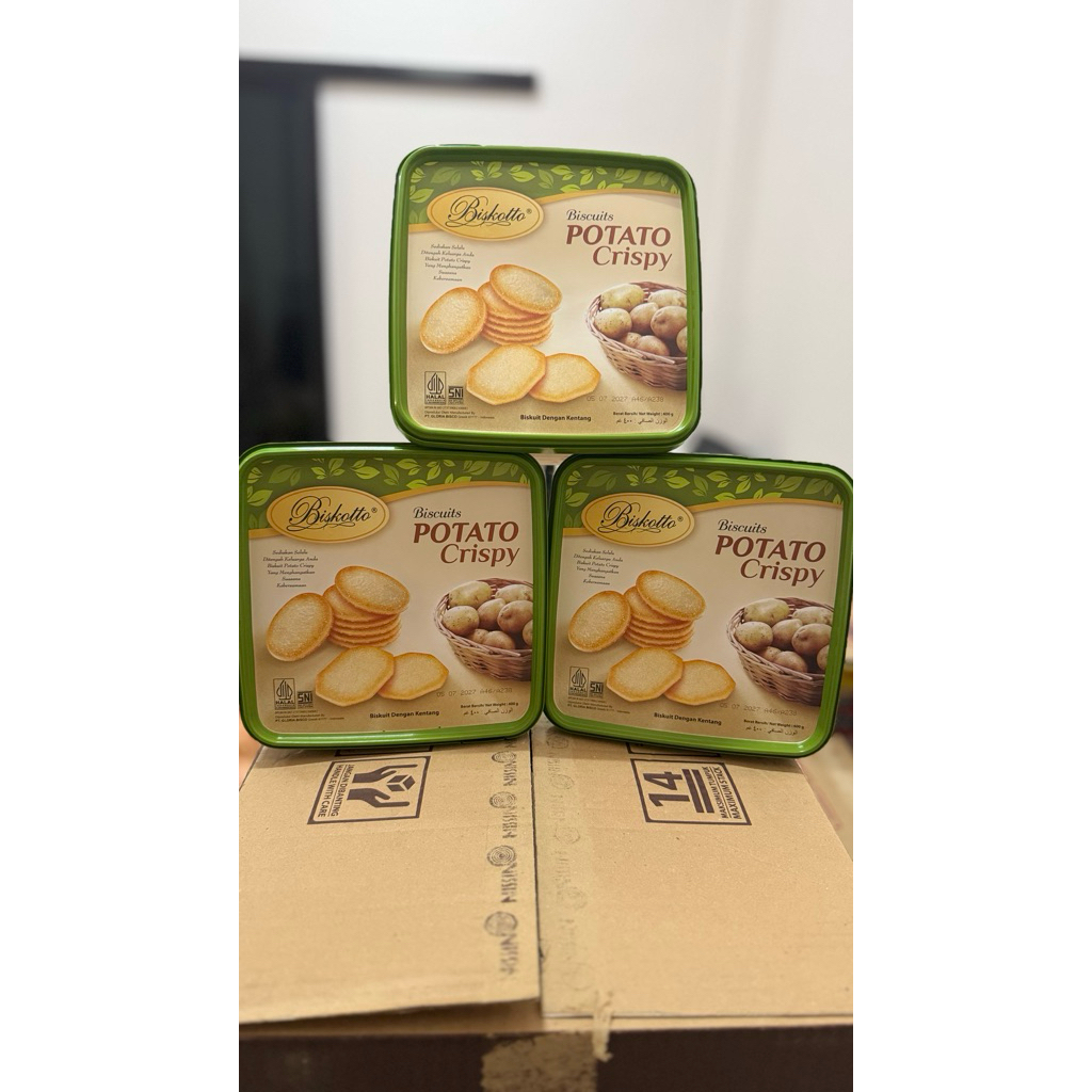 Biskuit Kentang Biskotto Potato Crispy 400gr - Renyah dan Gurih