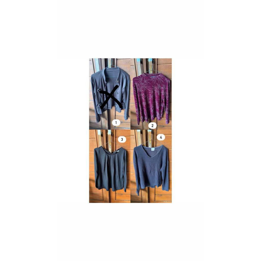 PRELOVED KAOS CARDIGAN PANJANG WANITA