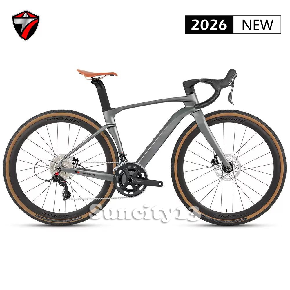 Twitter Gravel Bike V3 WHEELTOP 24 Speed WIRELESS CARBON Gravel Bike Sepeda Gravel