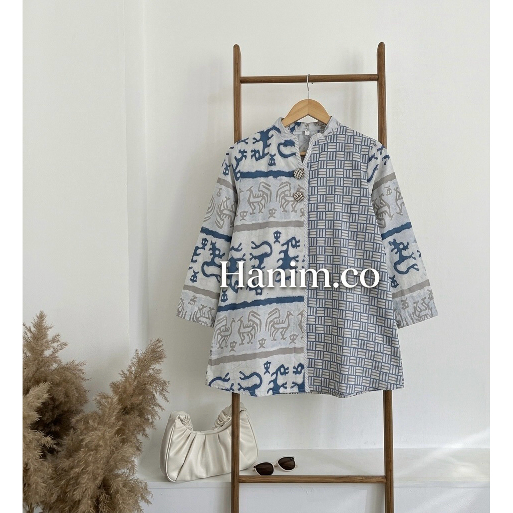 Blouse Batik Kerja Modern | Atasan Batik Kerja | Baju Batik Wanita Modern