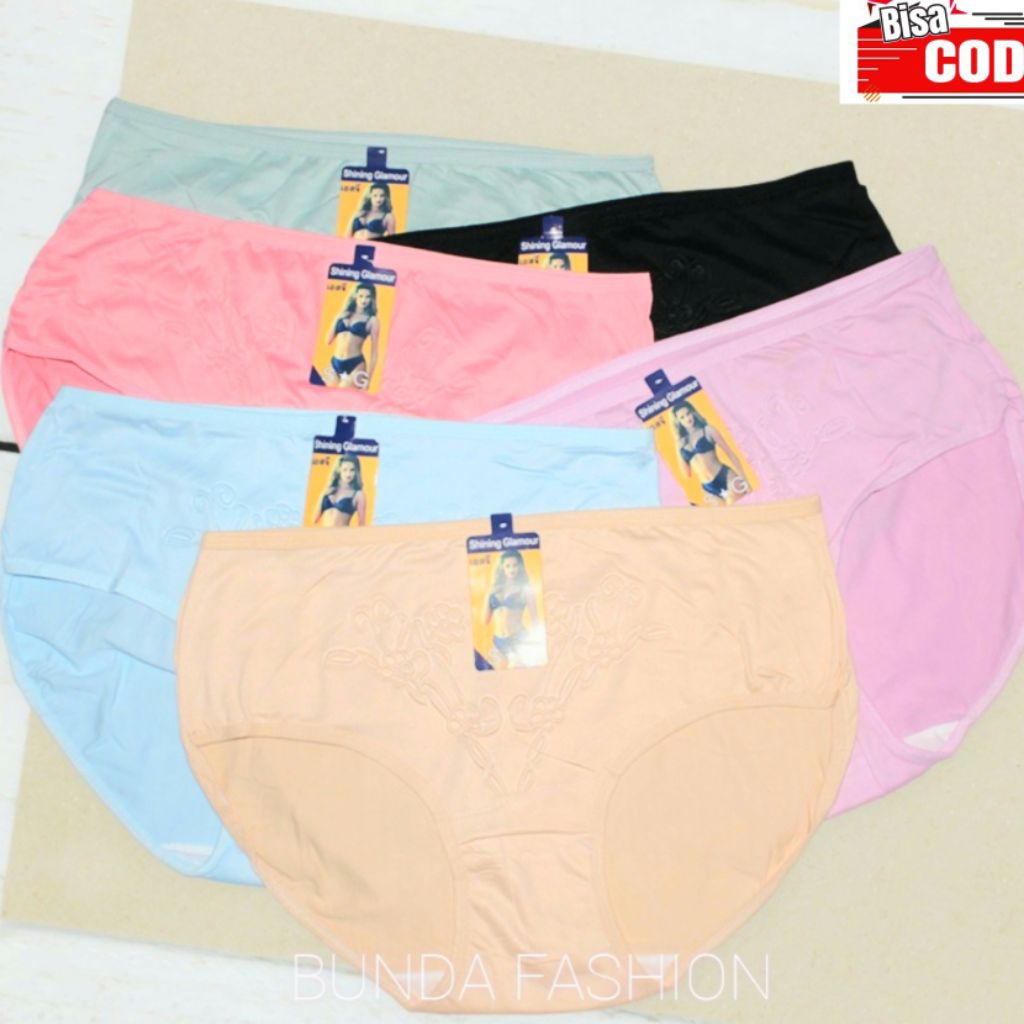 6pcs Celana Dalam Wanita Jumbo Impor by Sorex