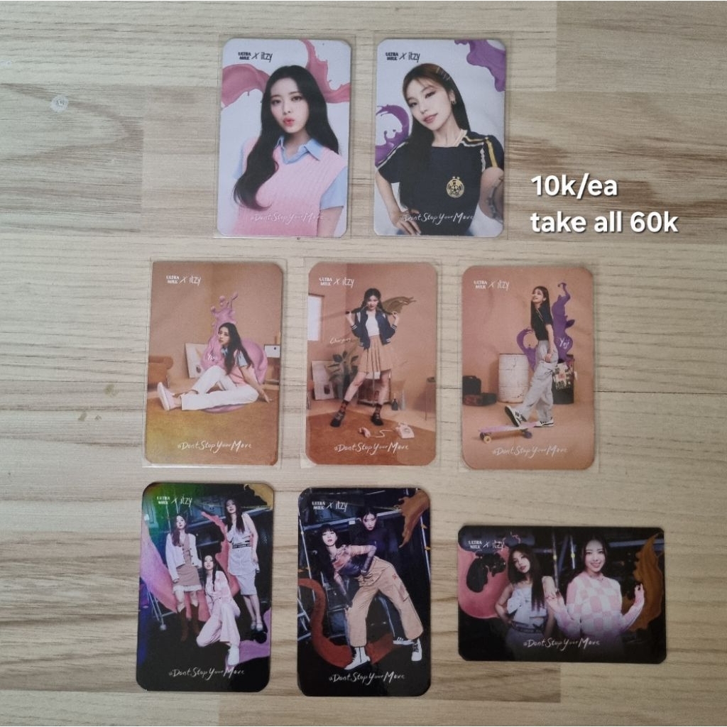itzy ultramilk uht photocards pc yeji lia ryujin chaeryeong yuna