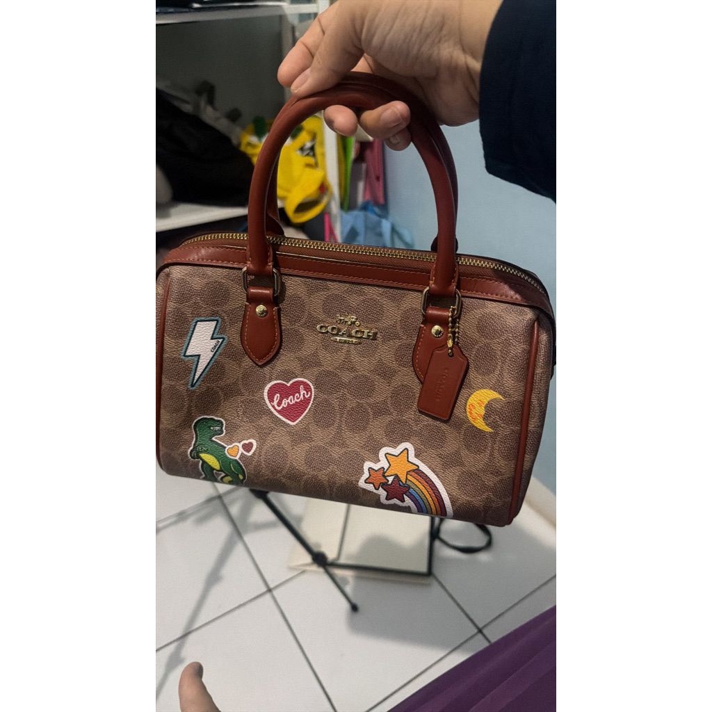 Coach Rowan Tan Rust Dino Preloved- SOLD