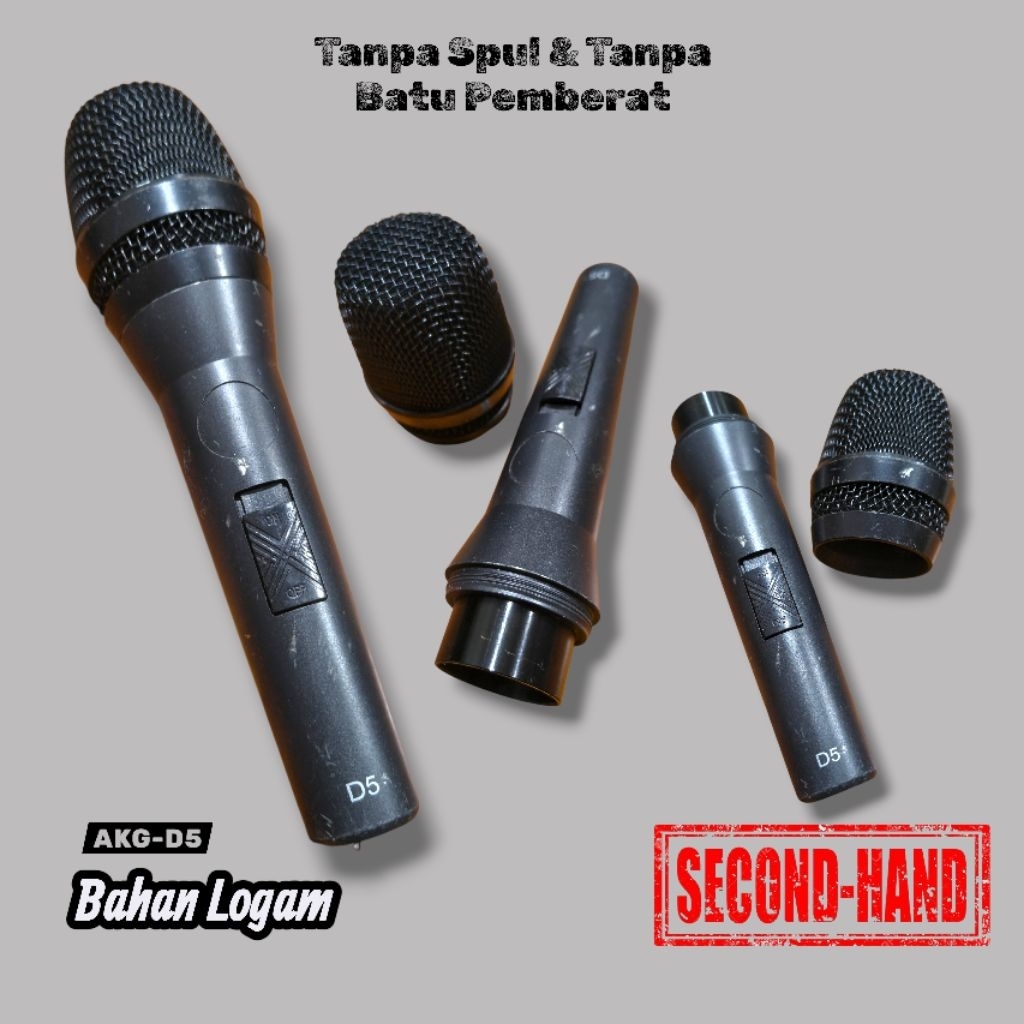 Case N Grill Microphone AKG-D5 Tanpa Spul & Tanpa Batu Pemberat
