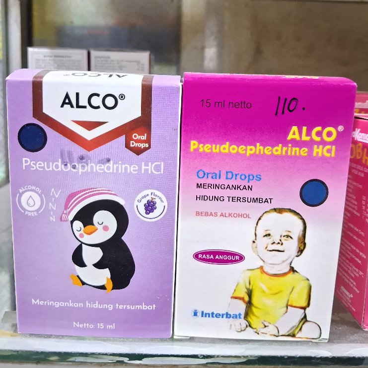Obat Flu Pilek Bayi Alco Drop 15ml - Meringankan Hidung Tersumbat