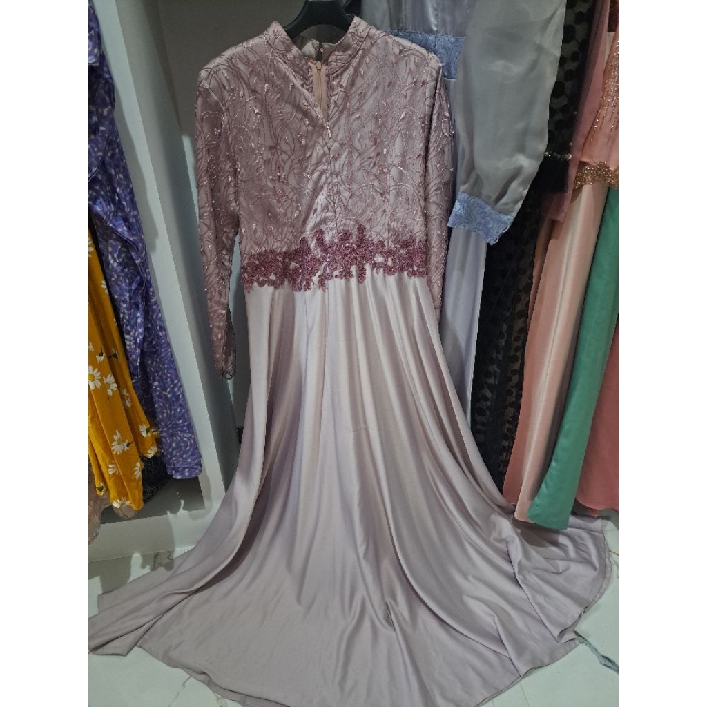 gamis warna baby ungu
