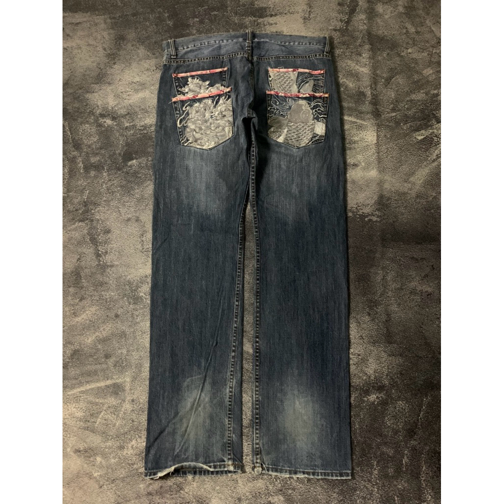 Celana Jeans Sukajan Karakuri Tamishii