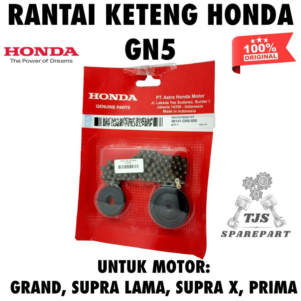 RANTAI KETENG GN5 SATU SET GN5 ASLI ORIGINAL HONDA - GRAND- SUPRA LAMA- SUPRA X- PRIMA
