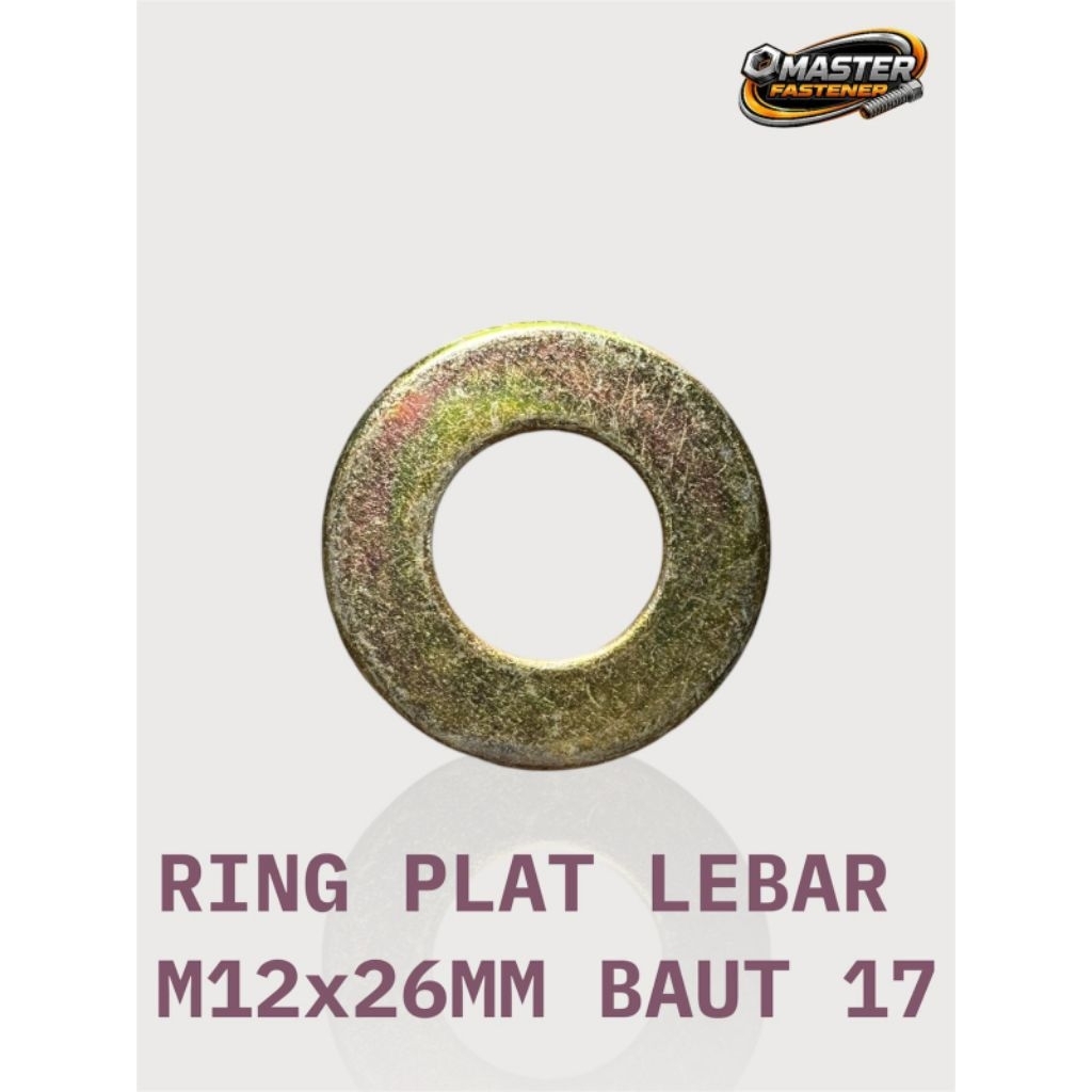 Ring Plat Lebar M12x26mm Baut 17
