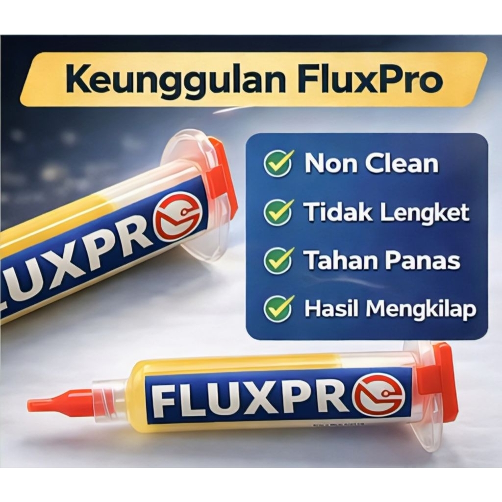 Flux Solder HP Terbaik Non Clean untuk Servis dan BGA FluxPro Paste Premium