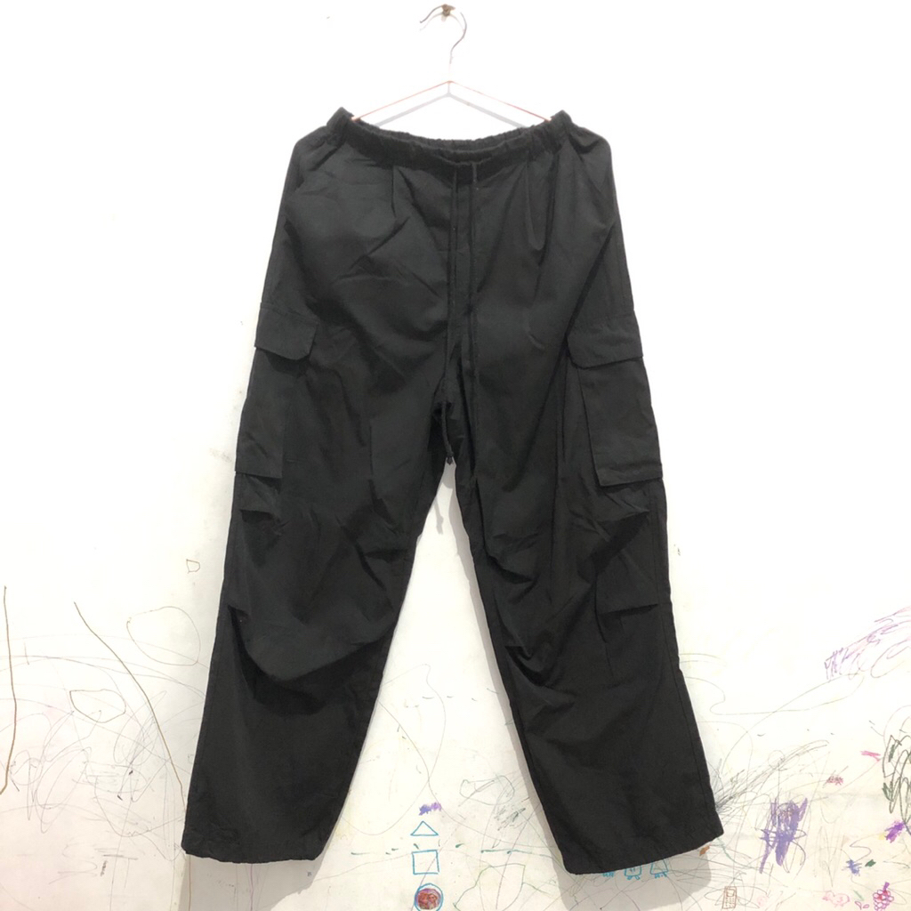 GU Black Cargo Pants