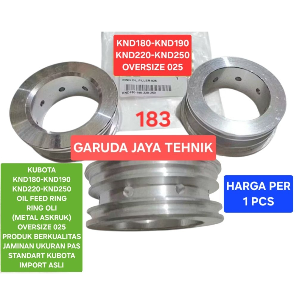 ring oli oli feed ring ring crank shaft ring askruk KUBOTA KND180 KND190 KND220 KND250 025 produk be