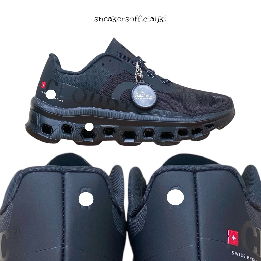 On Running Cloudmonster - Sepatu Sneakers Pria Wanita OC Cloud Monster Bonus Kaos Kaki Gym Olahraga