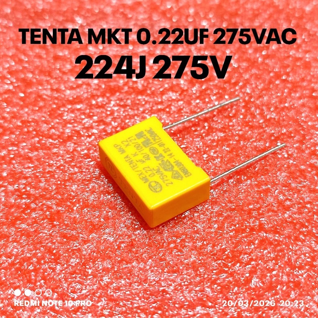 KAPASITOR MKM MKT MKP 0.22uf 275V 224 220nF 0.22 220N 0,22uf 275VAC AC34