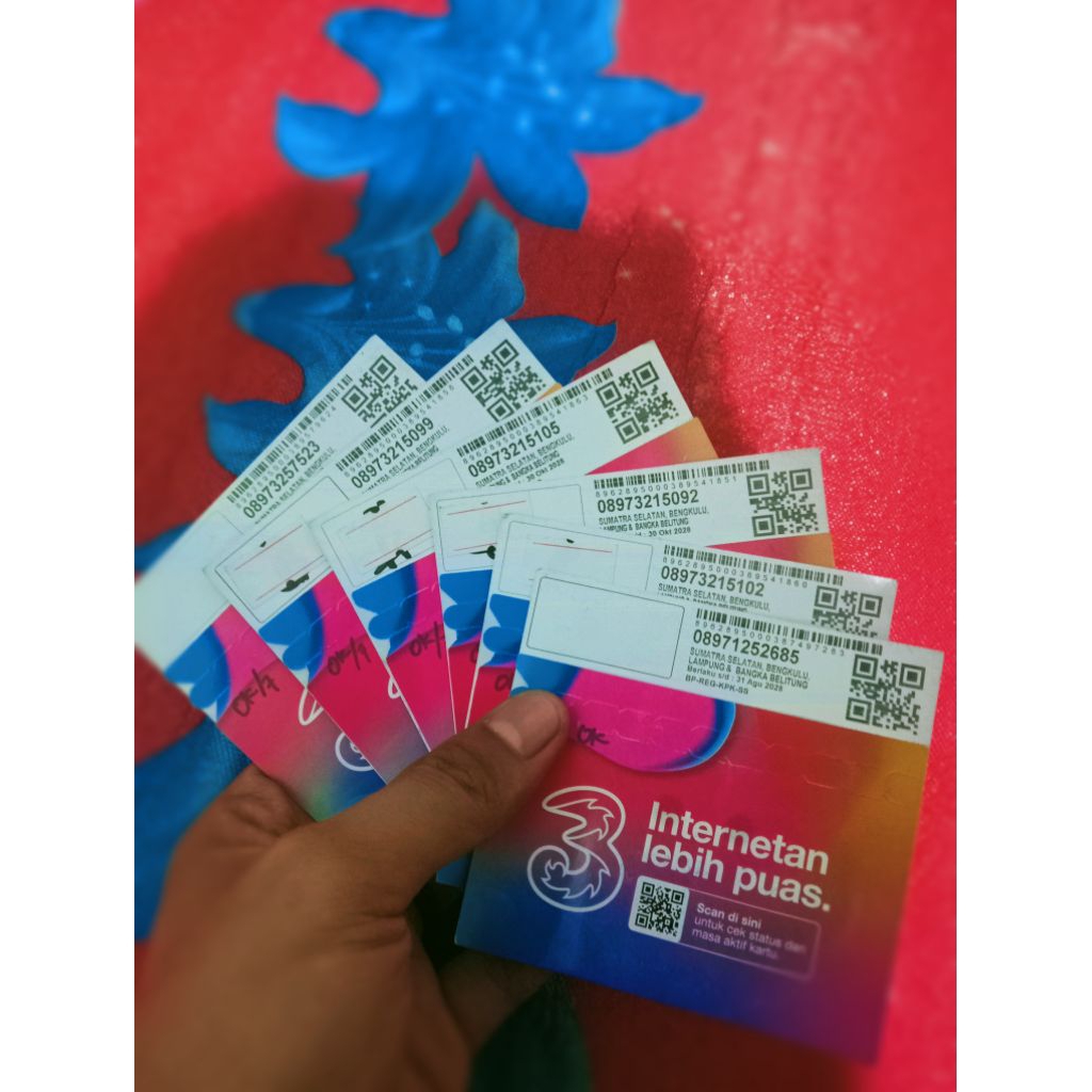 Perdana Tri/3 Siap Pakai - Tanpa Kuota, Berlaku Nasional edisi 11 angka