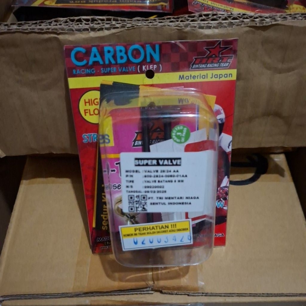 Klep Batang 4.5 Klep Racing BRT Batang 4.5 Ukuran 20 Sampai 36 BINTANG RACING TEAM Thelereng_Garage 