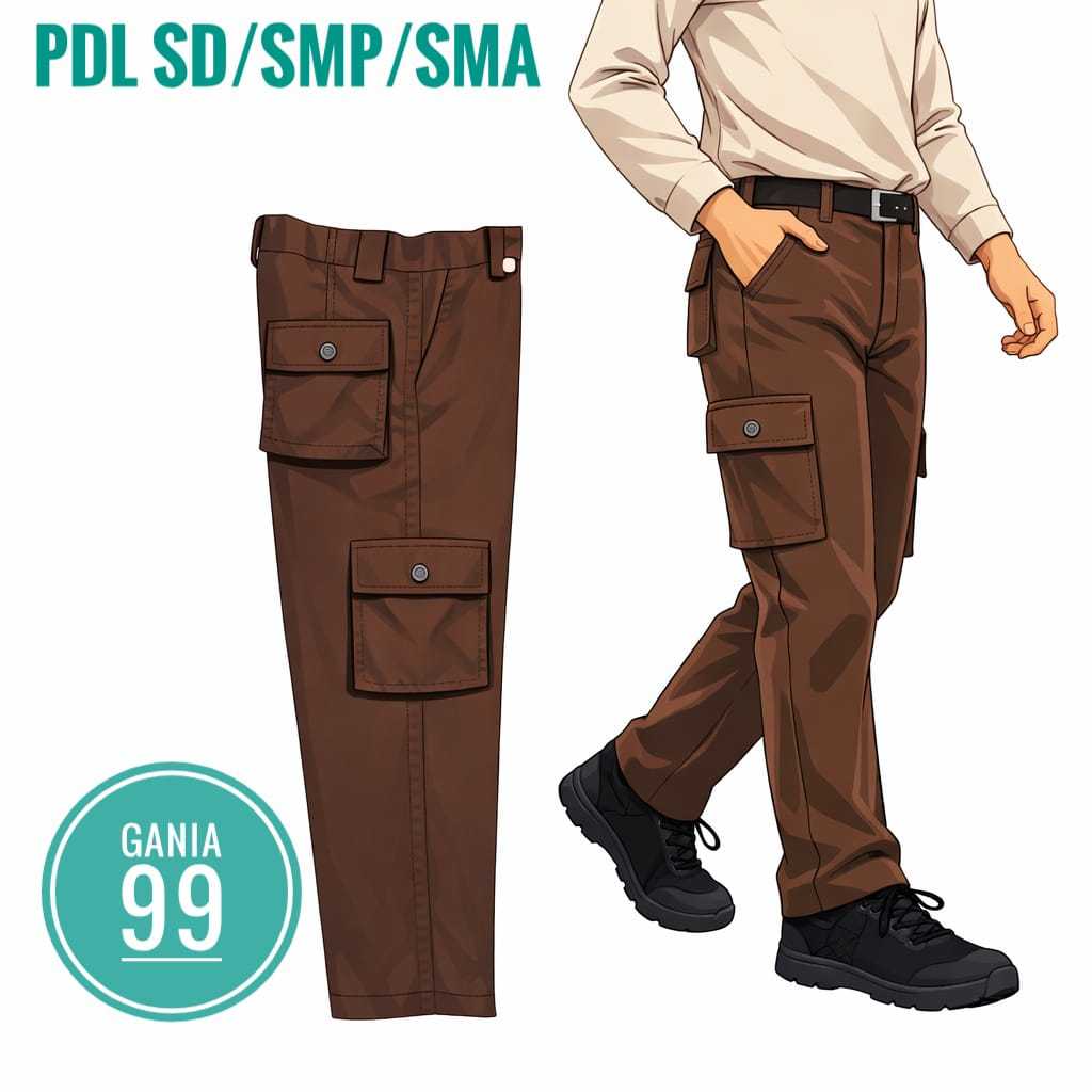 CELANA PDL PRAMUKA CARGO SD SMP SMA TERBARU PEREMPUAN DAN LAKI LAKI