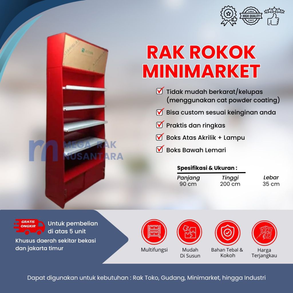 Megaraknusantara - Rak Rokok Minimarket