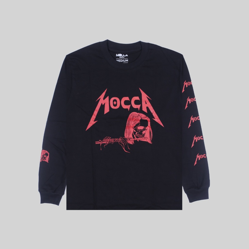 Longsleeve MOCCA - RED FLUTE | Kaos Band Pria Reguler Original Merchandise