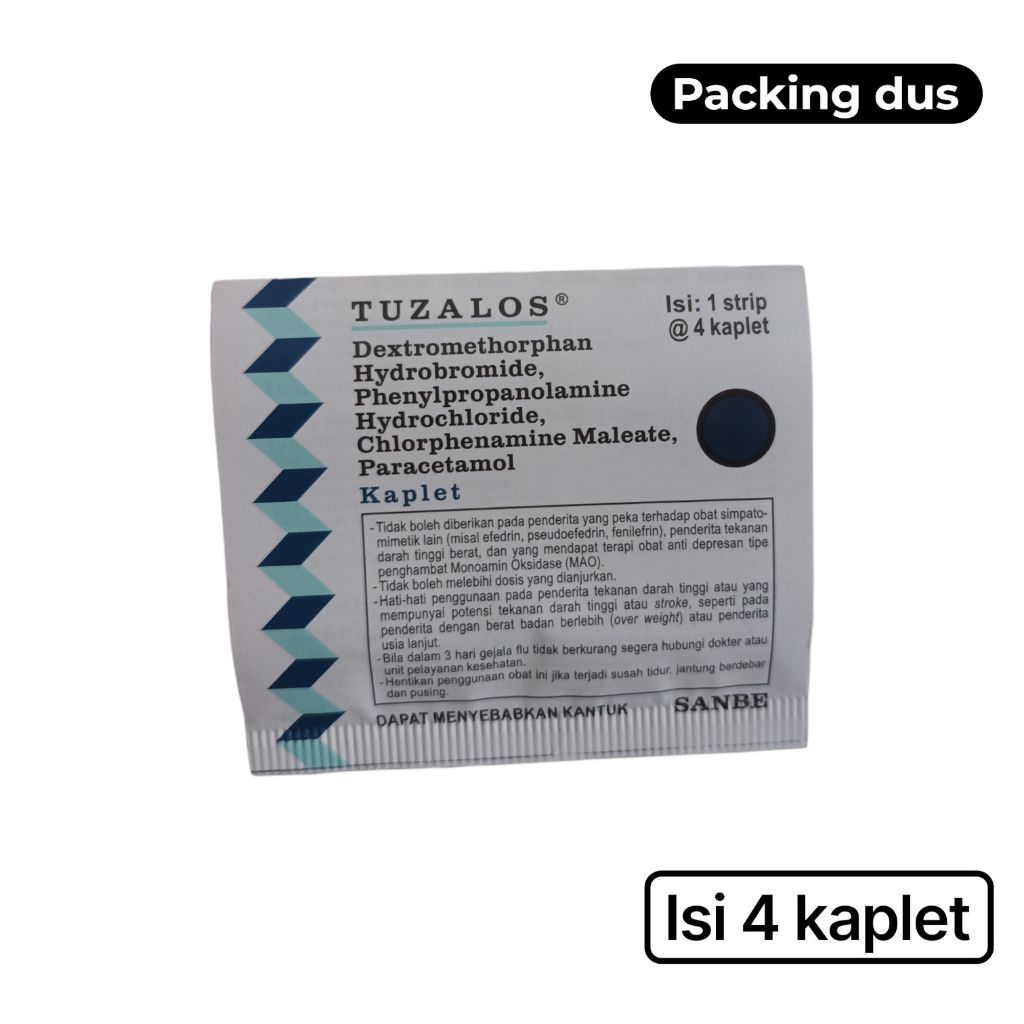 Tuzalos - meringankan gejala flu - isi 4 kaplet