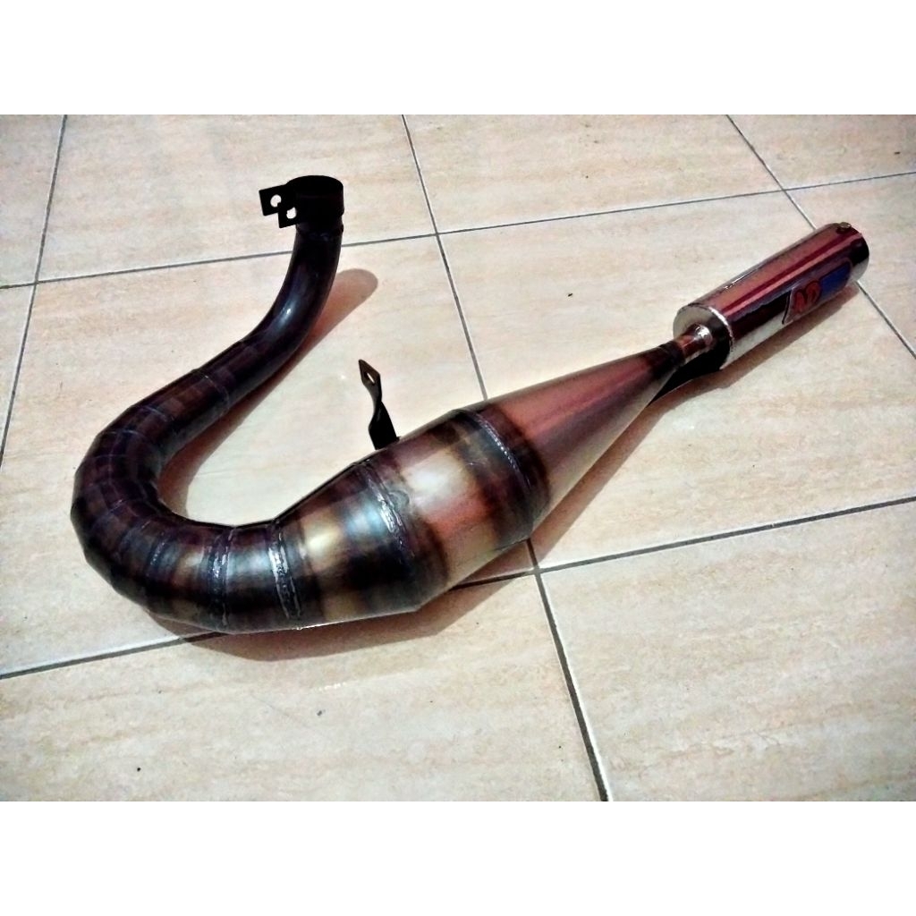 Knalpot Vespa Racing Buang Kiri