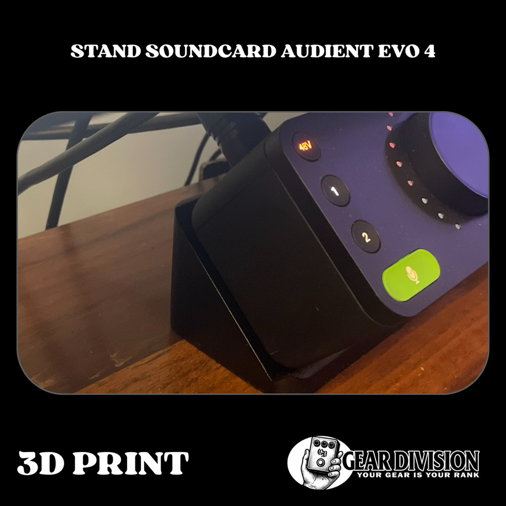 Stand soundcard audient evo 4 3d print