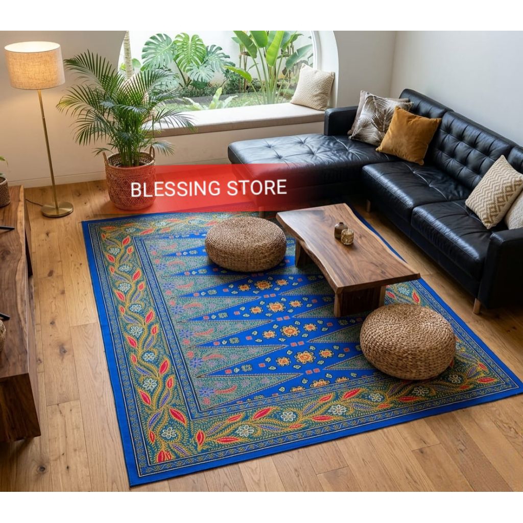 Tikar Lantai Turki Ostrich Permadani 205x240 cm Tikar lipat Jumbo Tebal Dan Empuk Sisa Expor Dubai