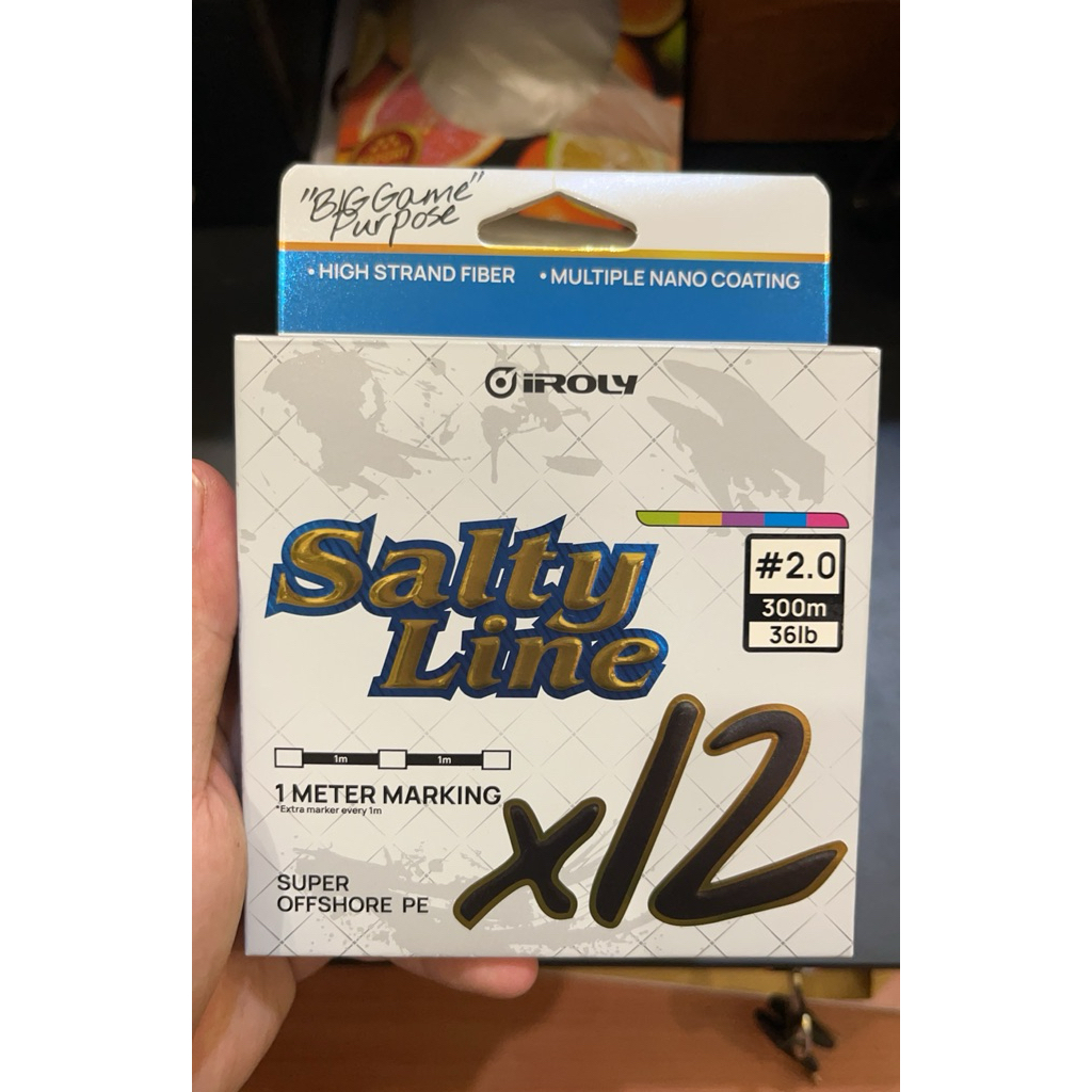 SENAR PE IROLY SALTY LINE X12 (PE 1.0-8.0) - 300M MULTI COLOR