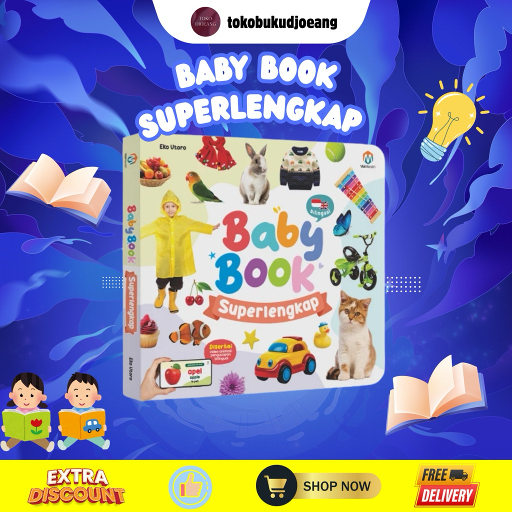 Buku Soft Baby Book Superlengkap Super Lengkap Sensory Newborn Journal English Series Anak Bayi 0 6 
