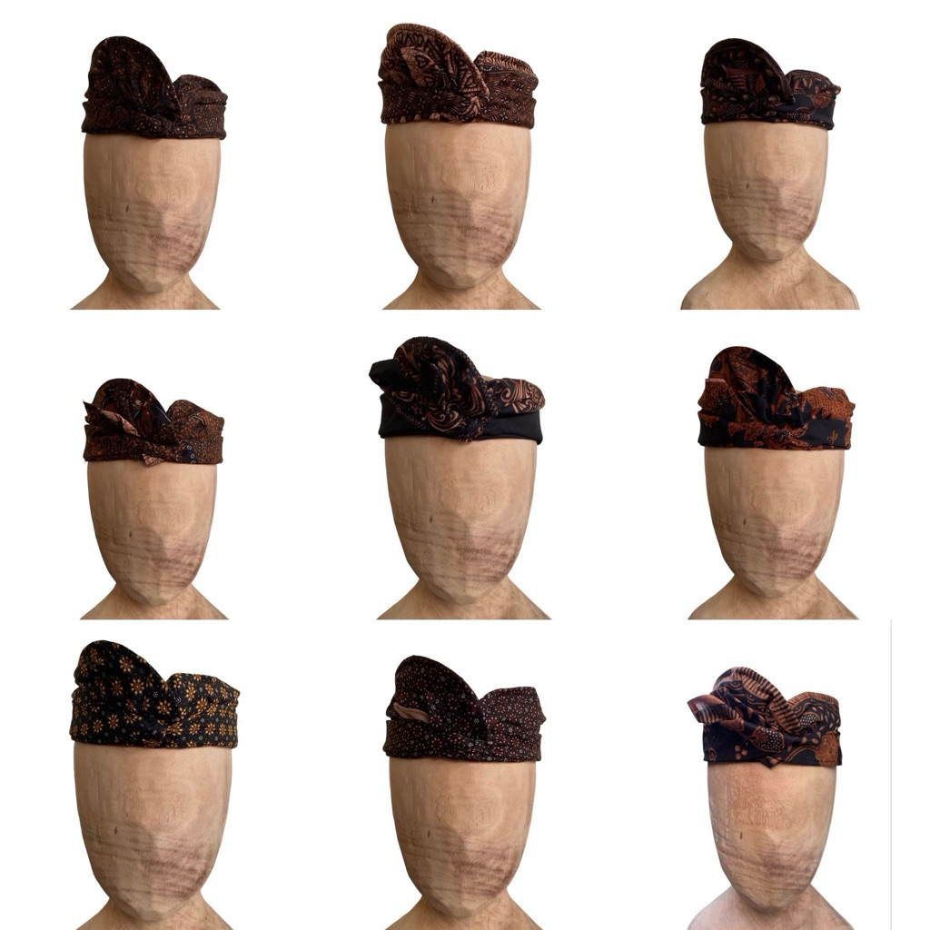 Udeng batik dewasa dan anak-anak ikat kepala bali udeng jadi setengah jadi pakaian adat bali topi co