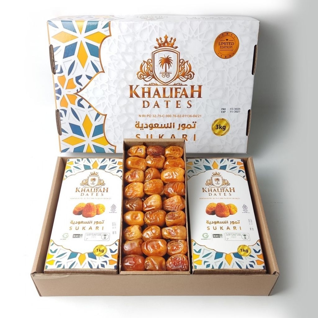 Kurma Sukkari Premium Khalifah Dates 1kg