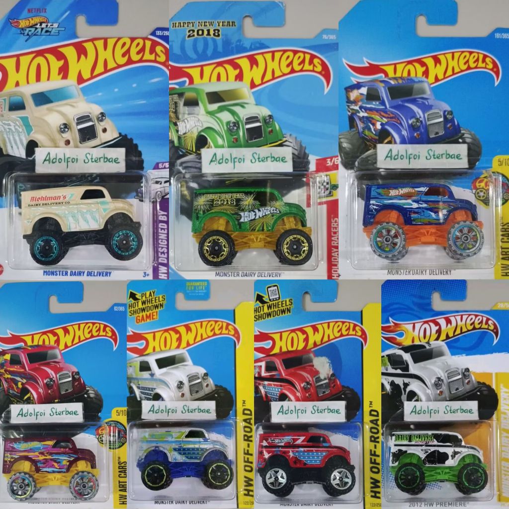 hotwheels hot wheels monster dairy delivery hw art cars hw off road star abjad C 2012 hw premiere hw