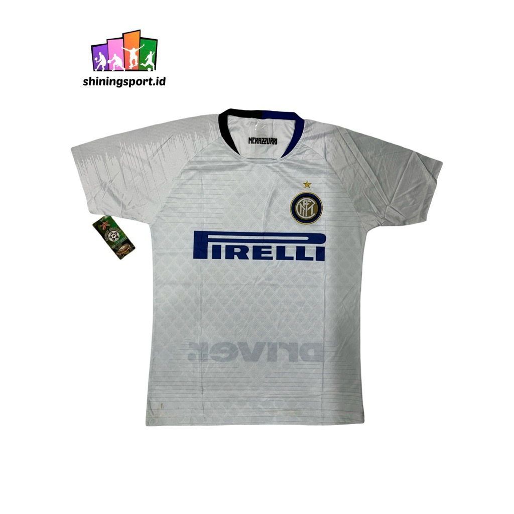 Jersey Bola Dewasa Retro Vintage Inter Milan Away 2018/2019 All Size Fit To XL 7 Stars 100% Polyeste