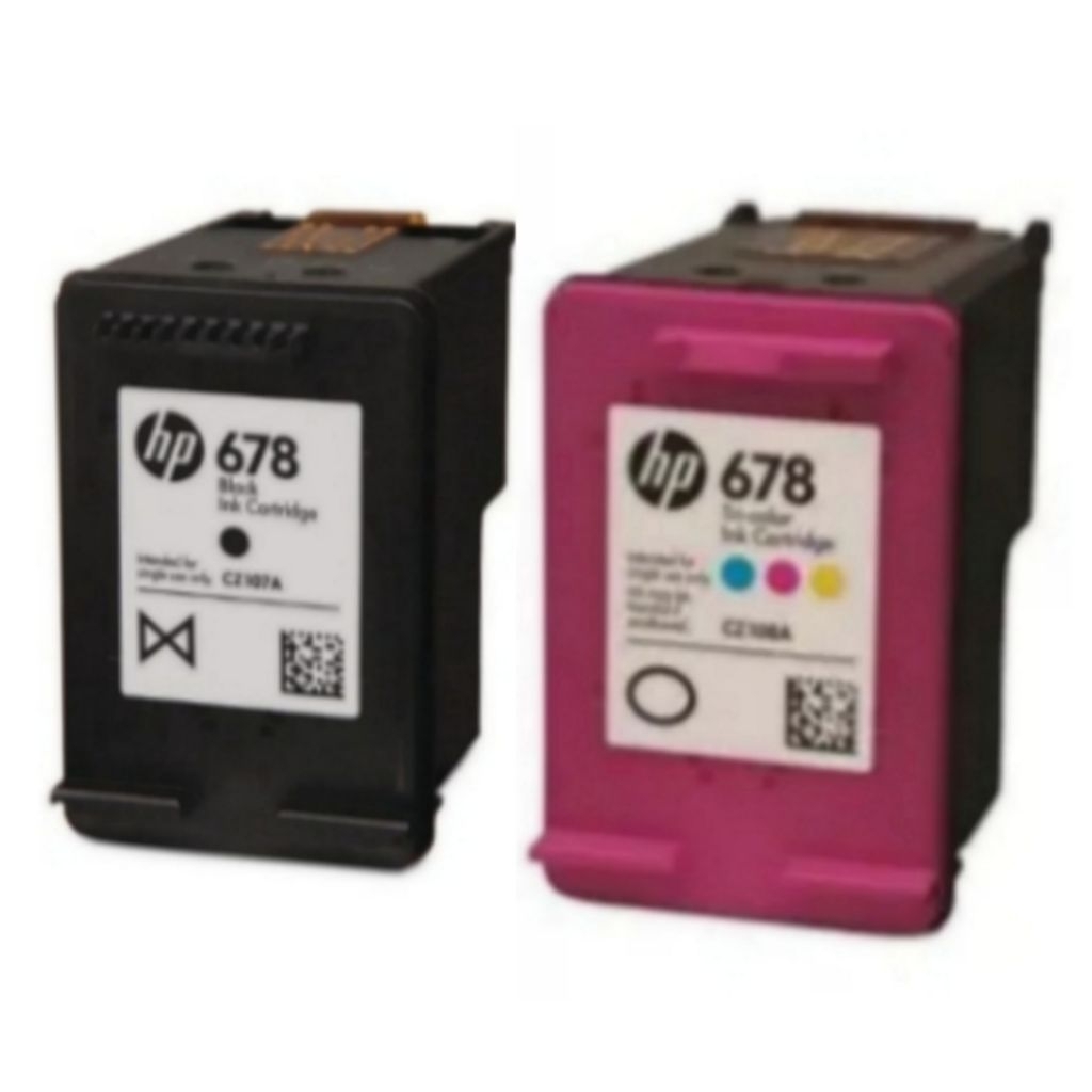 PAKETAN CARTRIDGE HP 678 BLACK & COLOR KOSONGAN BEKAS DARI ORI
FOR Printer HP DESKJET INK ADVANTAGE
