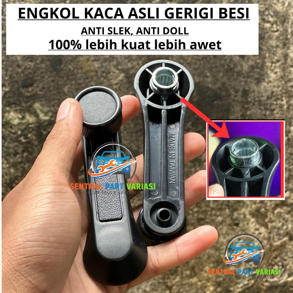 PUTARAN KACA MOBIL PANTHER KOTAK FULL GEAR BESI