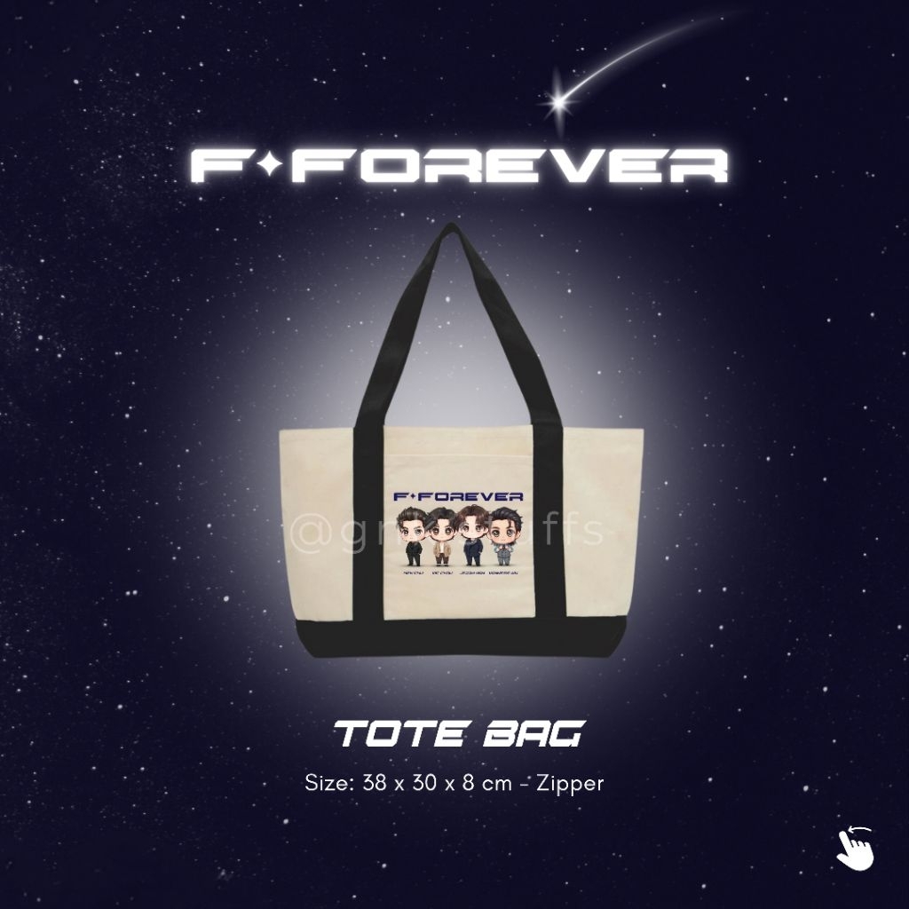F4 Merchandise Konser Jakarta - Tote Bag F4 (Meteor Garden)