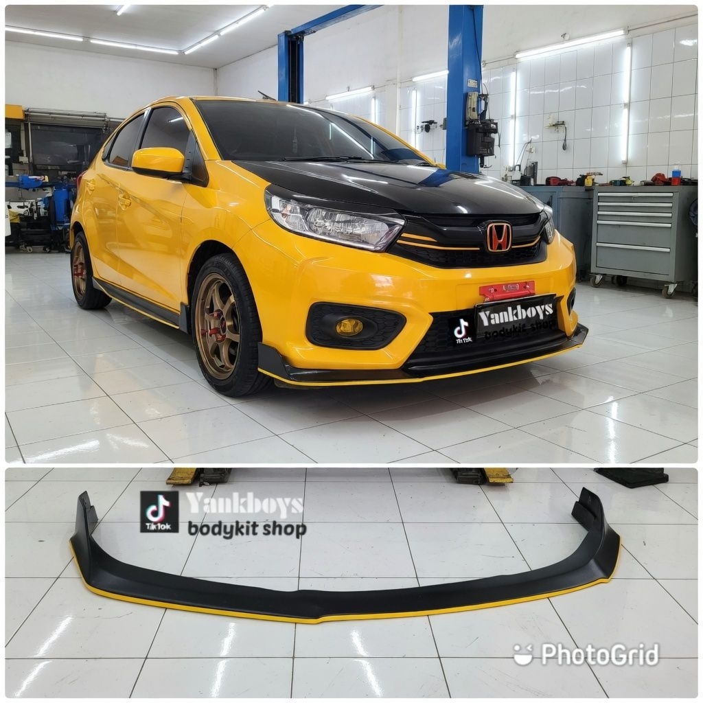 Front lips honda brio 2016-2022 black doff