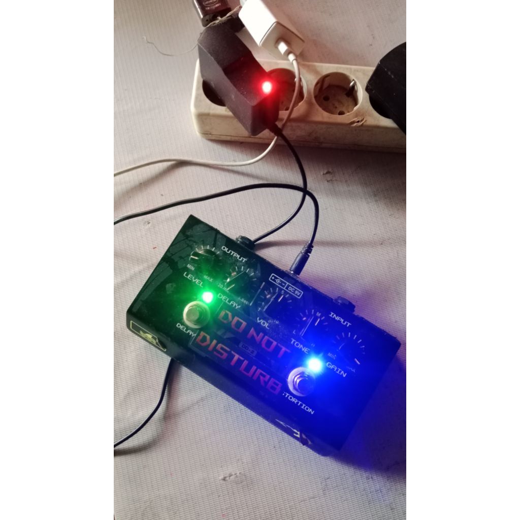 Efek Gitar Distorsi + Delay