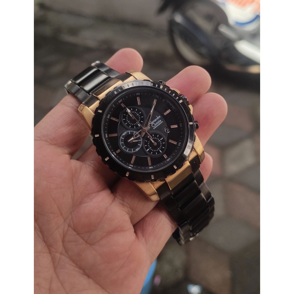jam tangan original Alexandre Christie pria second bekas preloved 6141
