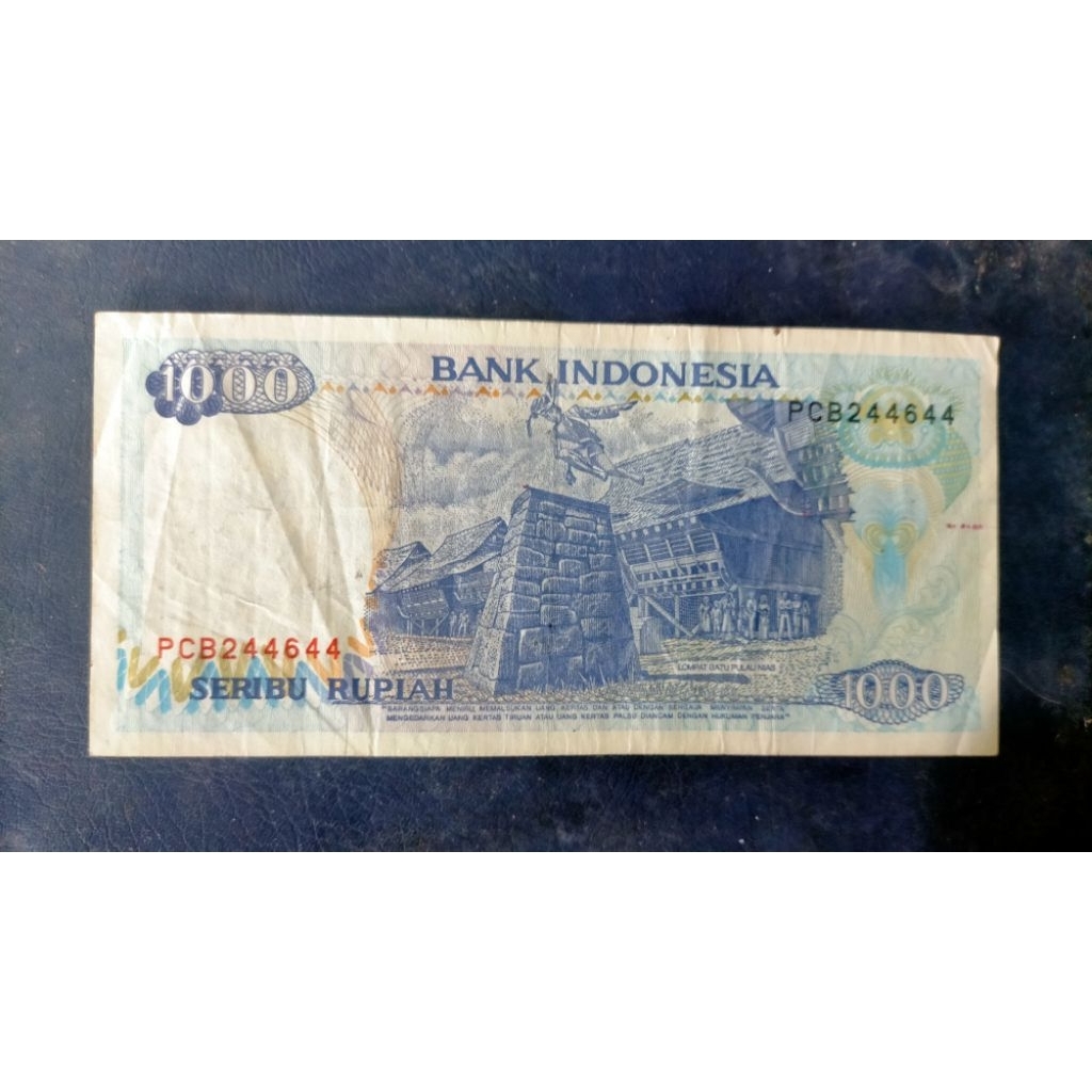 Langka uang 1000 lompat batu seri genap