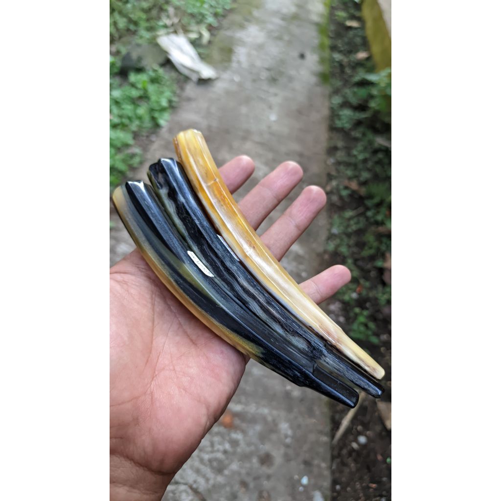 terbaru pipa dari tanduk domba garut bentuk blimbing melengkung