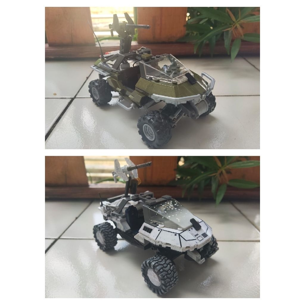 Mega Bloks Construx Halo UNSC Warthog Red Team CTF Artic