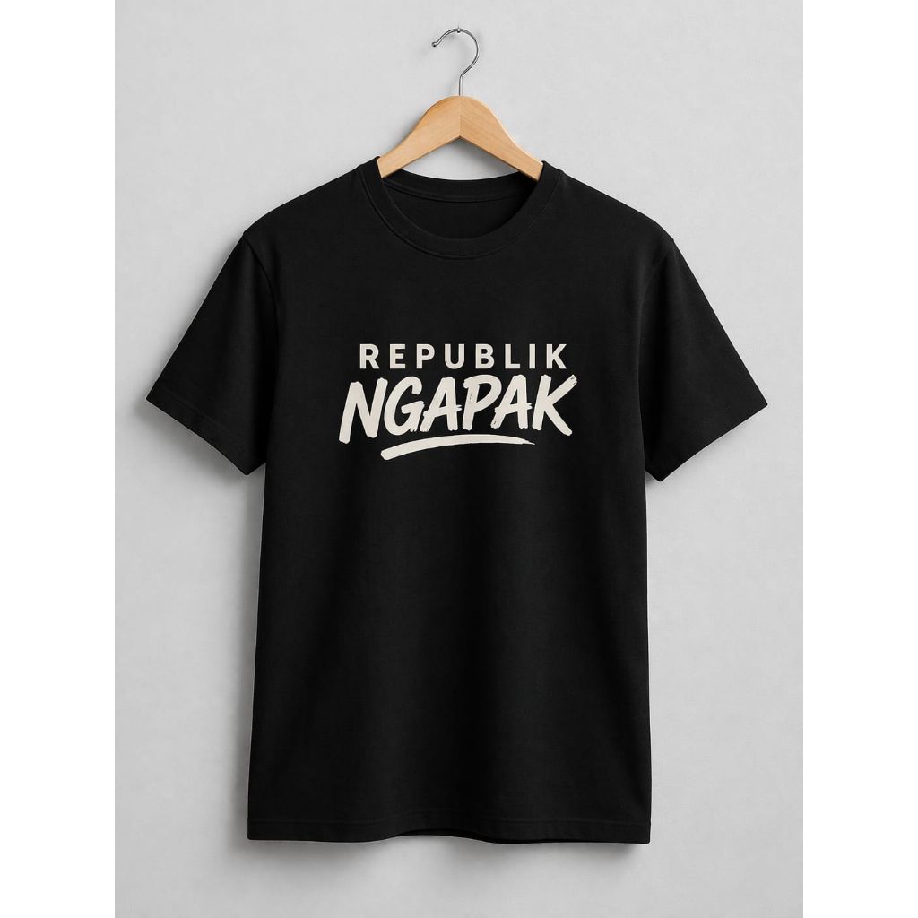 Kaos Distro Republik Ngapak T-shirt Unisex Pria Wanita