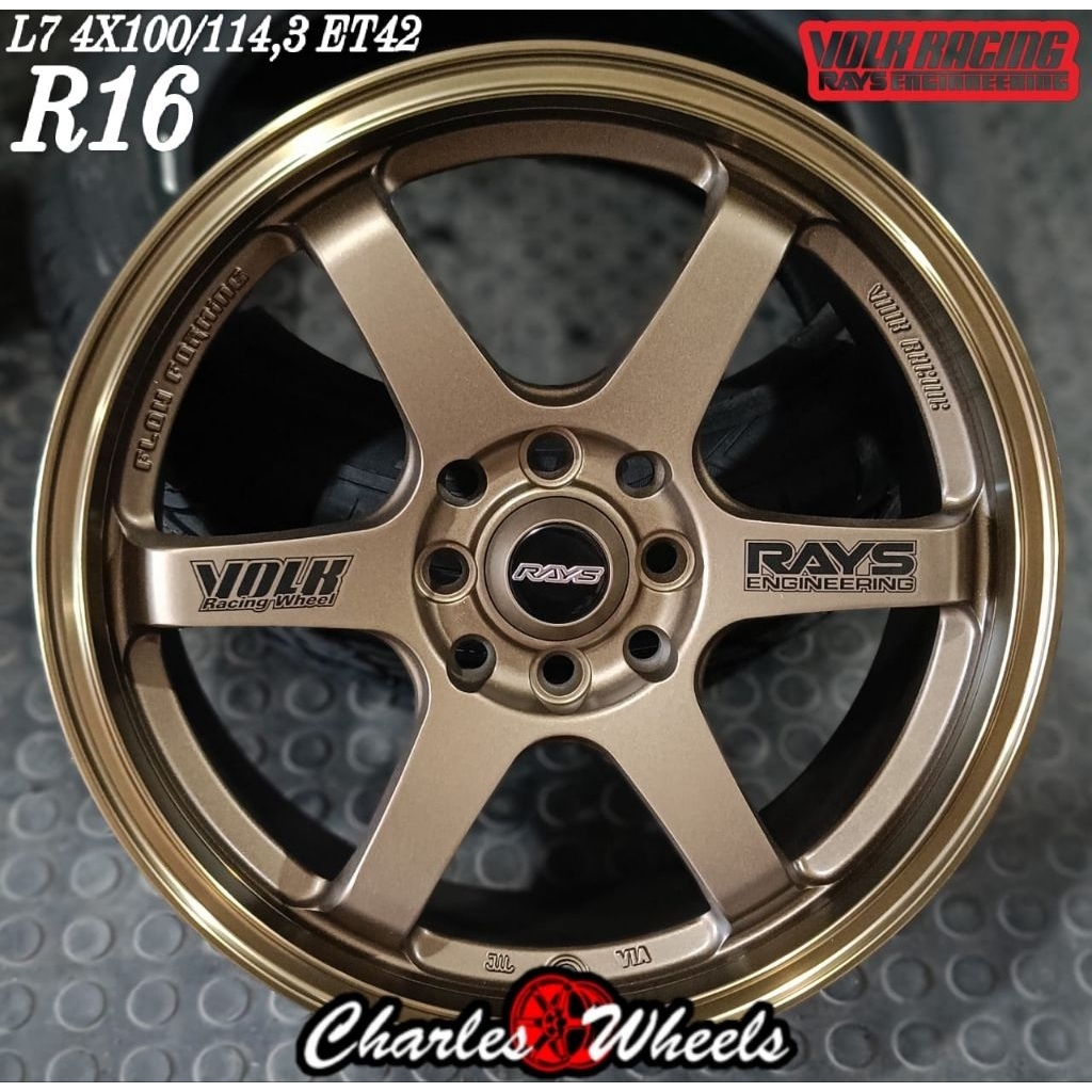 VELG TE37 VOLK RAYS R16 BRONZE