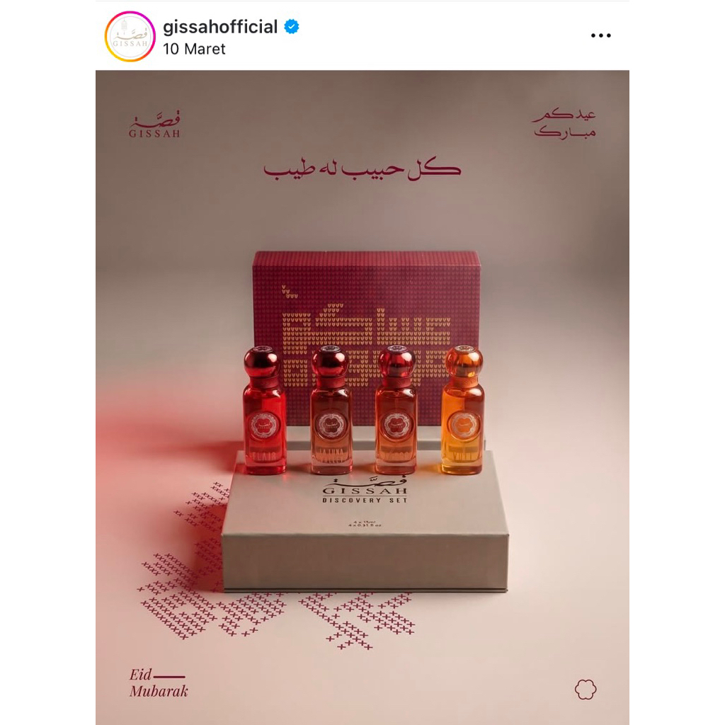 Parfume Gissah Mini 15Ml Original Saudi